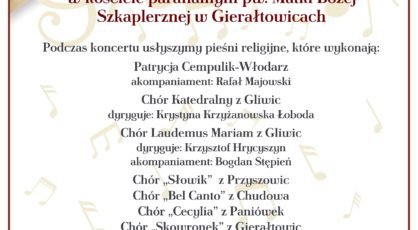 Koncert Pieni Sakralnych im G G Gorczyckiego