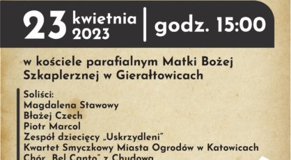 XXIX Koncert Pieni Sakralnych im ks Grzegorza Gerwazego Gorczyckiego