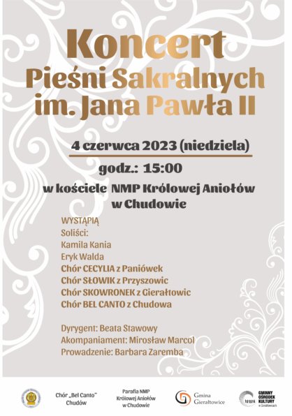 Koncert Pieni Sakralnych im Jana Pawa II