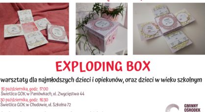 Exploding box kartkapudeko