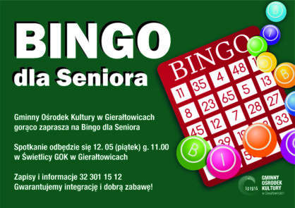Majowe spotkanie z Bingo dla Seniora