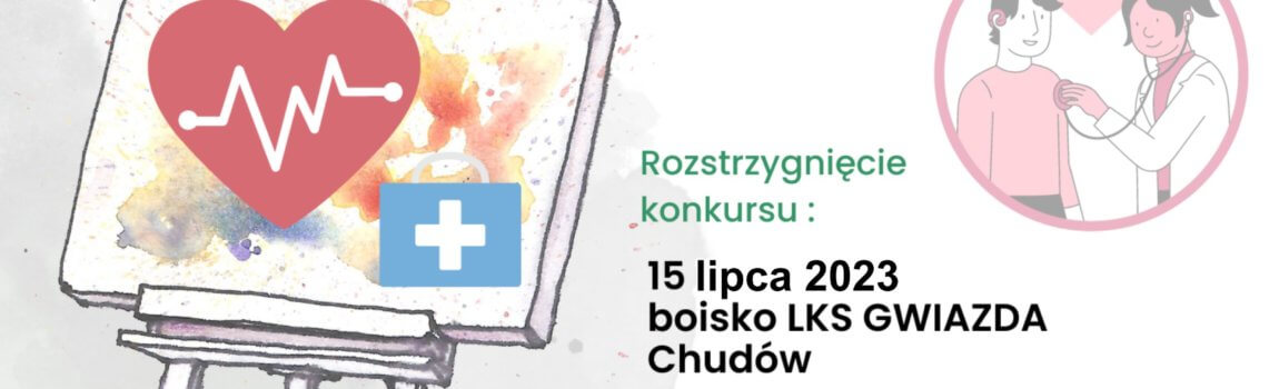 Moje zdrowie jest najważniejsze, konkurs plastyczny dla dzieci, termin składania prac 13 lipca 2023, w GOK w Gierałtowicach, Rozstrzygnięcie konkursu 15 lipca na boisku LKS Gwiazda Chudów, podczas imprezy Biała Sobota.Regulamin konkursu na stronie www.gok.gieraltowice.pl.