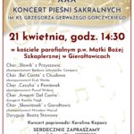 21 kwietnia, godz. 14:30 w kościele parafialnym w Gierałtowicach wystąpią chóry gminne. ZapraszaMY!