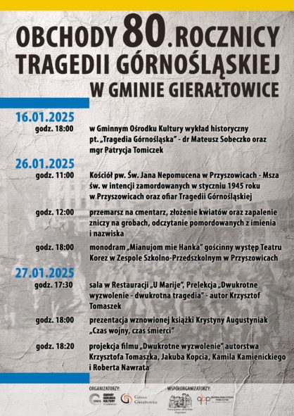 Obchody 80 rocznicy Tragedii Grnolskiej w Gminie Gieratowice