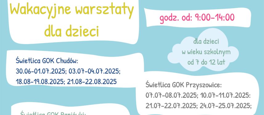 Wakacyjne warsztaty GOK arty
