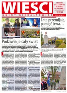 Pierwsza strona gazety Wieści Gminy Gierałtowice