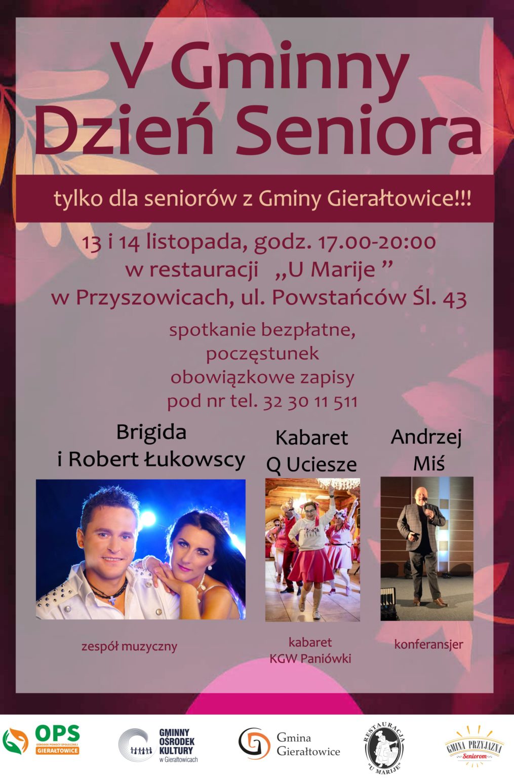 Plakat wydarzenia Piąty gminny dzień seniora