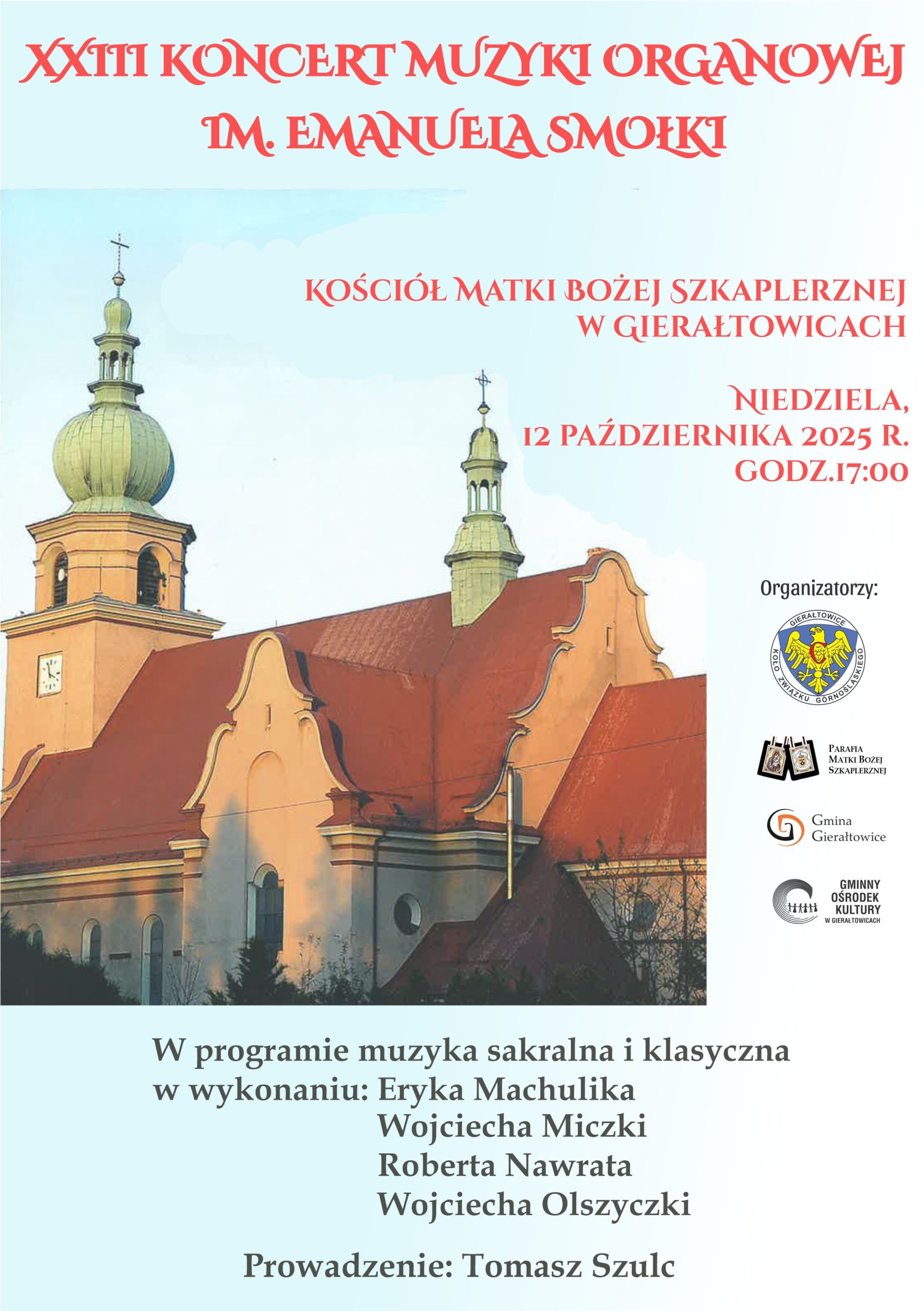 23 koncert muzyki organowej i. Emanuela Smołki