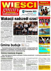 Pierwsza strona gazety Wieści Gminy Gierałtowice