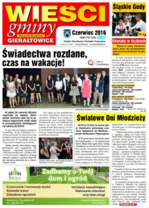 Pierwsza strona gazety Wieści Gminy Gierałtowice