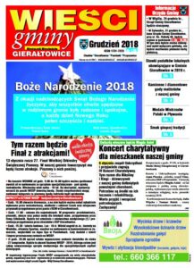 Pierwsza strona gazety Wieści Gminy Gierałtowice