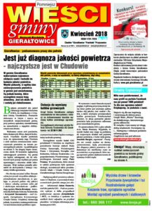 Pierwsza strona gazety Wieści Gminy Gierałtowice