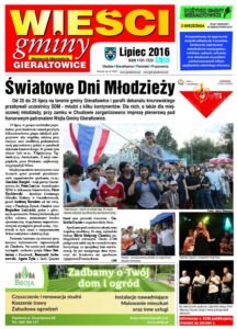 Pierwsza strona gazety Wieści Gminy Gierałtowice