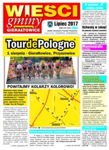 Pierwsza strona gazety Wieści Gminy Gierałtowice