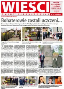 pierwsza stronna gazety Wieści Gminy Gierałtowice