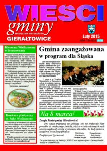 Pierwsza strona gazety Wieści Gminy Gierałtowice