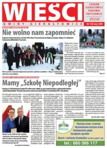 Pierwsza strona gazety Wieści Gminy Gierałtowice