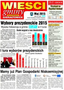 Pierwsza strona gazety Wieści Gminy Gierałtowice