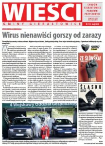 Pierwsza strona gazety Wieści Gminy Gierałtowice