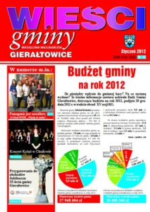Pierwsza strona gazety Wieści Gminy Gierałtowice