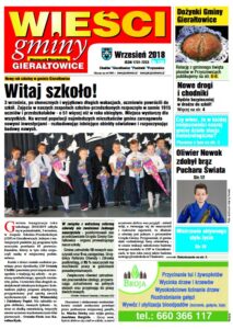 Pierwsza strona gazety Wieści Gminy Gierałtowice