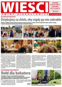 Pierwsza strona gazety Wieści Gminy Gierałtowice