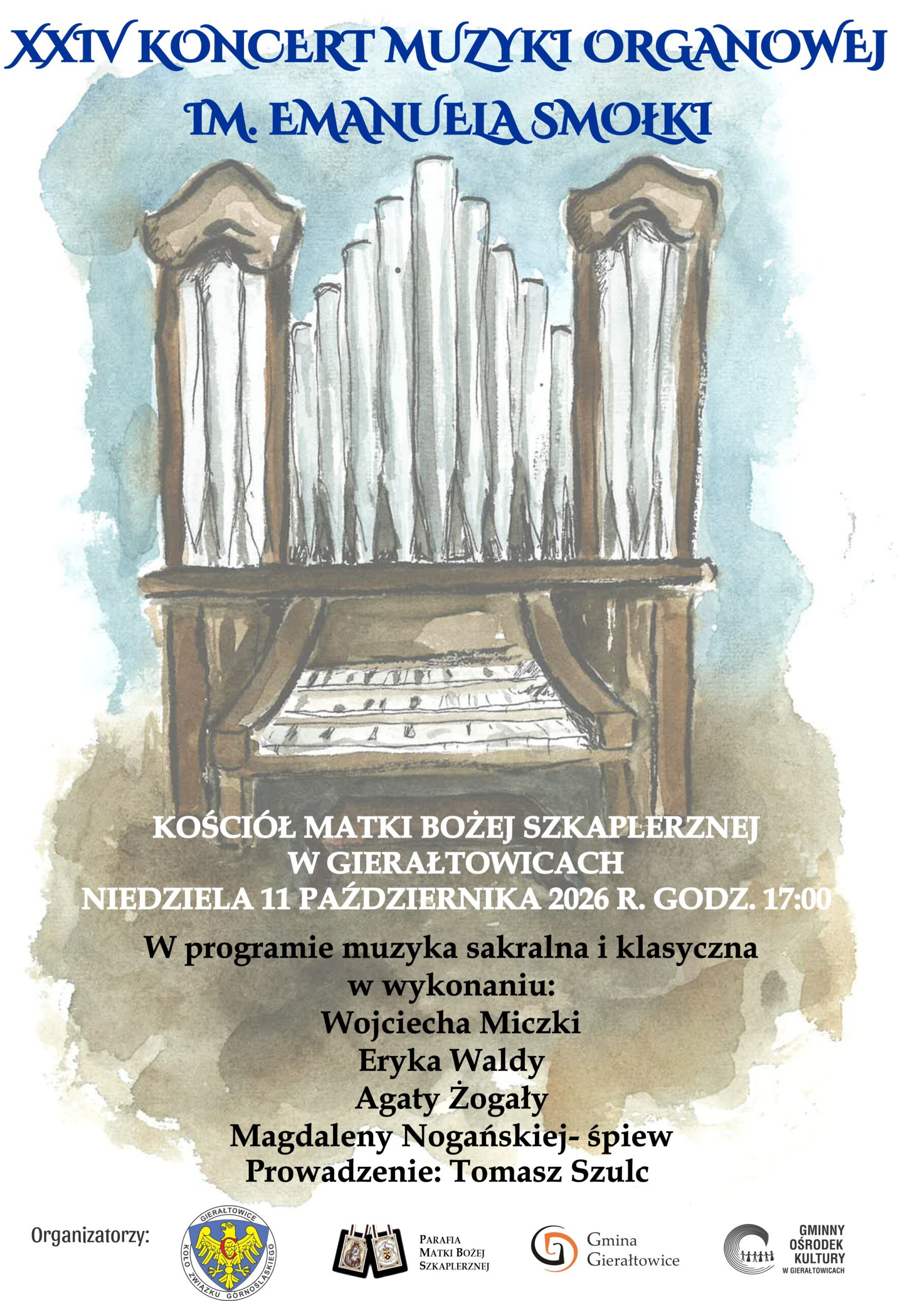 XXIV Koncert Muzyki Organowej im. Emanuela Smołki